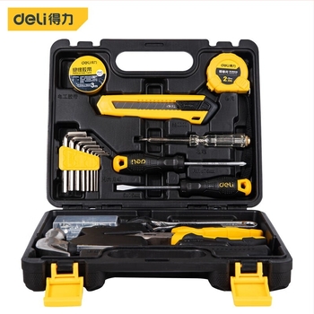 DL1018JT 18-dijelni set alata za održavanje u metalnoj kutiji, deli (Marka: deli; Materijal: Metal; Broj komada: 18; Standard: Set alata)