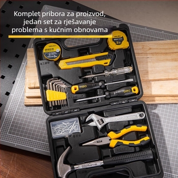 DL1018JT 18-dijelni set alata za održavanje u metalnoj kutiji, deli (Marka: deli; Materijal: Metal; Broj komada: 18; Standard: Set alata)