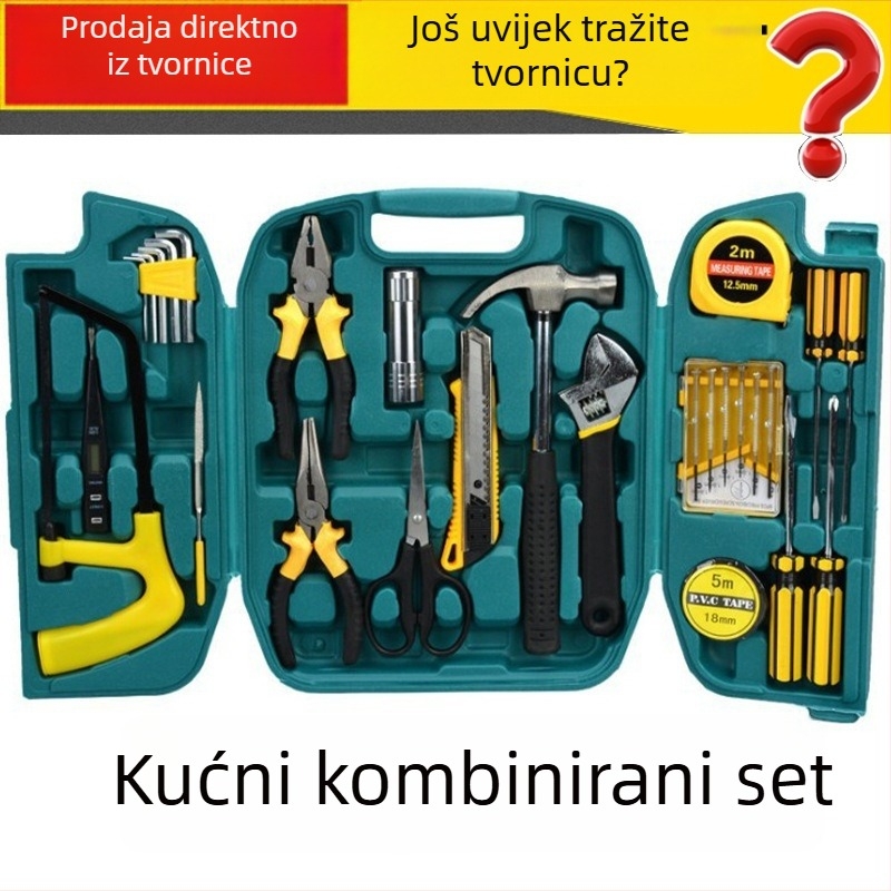 27-djelni kutija alata za popravak automobila – materijal: Marsteel; komplet od 27 dijelova; neto težina: 19KGS; svrha: popravak