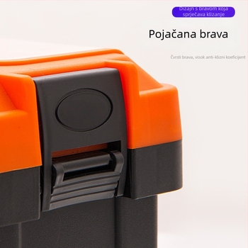 Plastična kutija za alate, dvostruki sloj, prenosna za skladištenje alata
