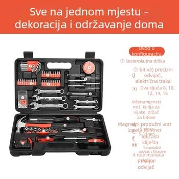 Plastična kutija za alate, 146 dijelova, višefunkcionalna