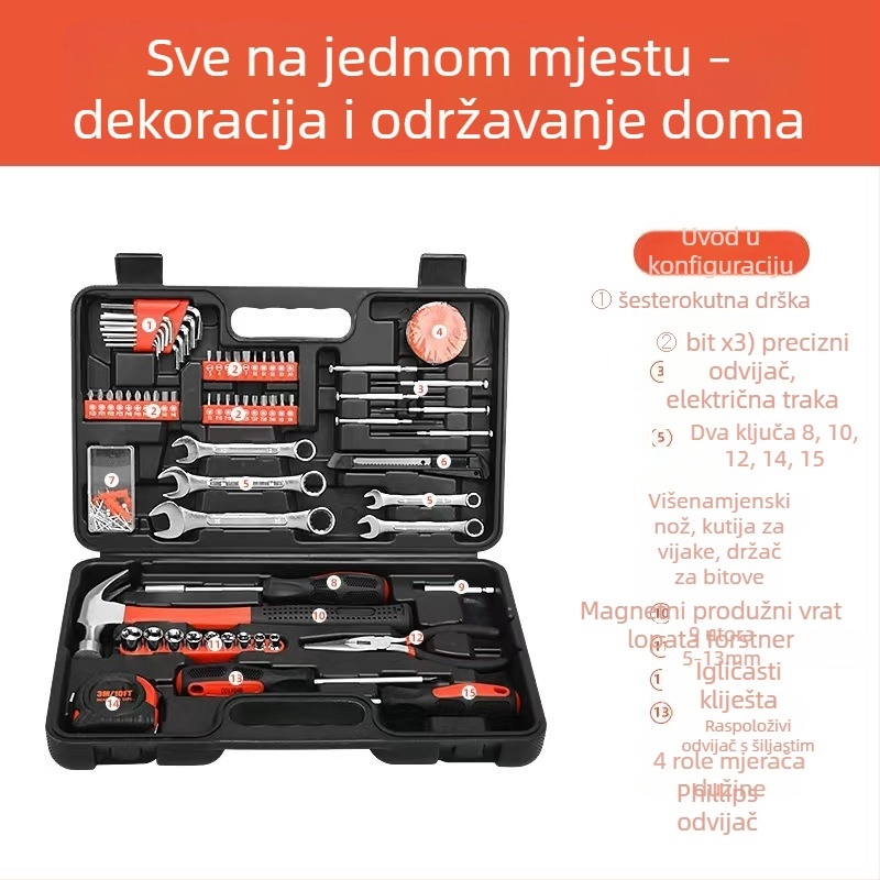 Plastična kutija za alate, 146 dijelova, višefunkcionalna