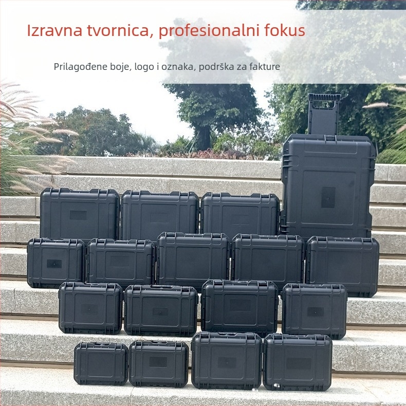 Plastična kutija za alate, prijenosna višenamjenska kutija za pohranu, kovčeg-stil, serija YJZP9