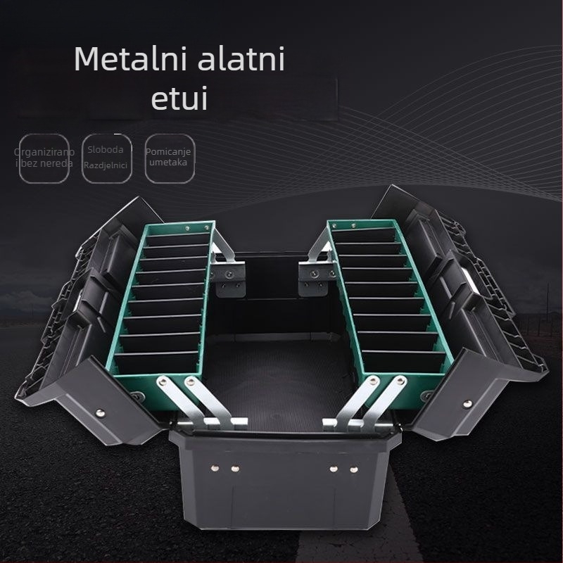 Višenamjenska sklopiva plastična kutija za alat za održavanje automobila
