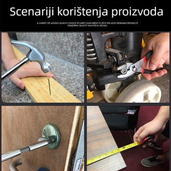 Sky rat 39-djelni kućni set alata, od karbonske čelika, kutija s alatima