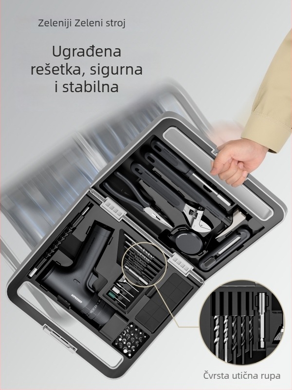 Električna bušilica u kutiji – set alata za kućne popravke, 11–20 dijelova, alati za demontažu