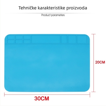 Silicijska visokootpornost radna podloga za popravak računala i mobitela, 1 komad, 0,09 kg, telekomunikacije/računala/mobilni popravak