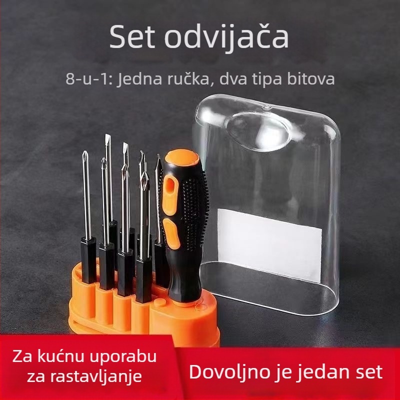 Set odvijača - 8-u-1 višefunkcionalni alat, magnetski, izolirani, ugljikovo čelik