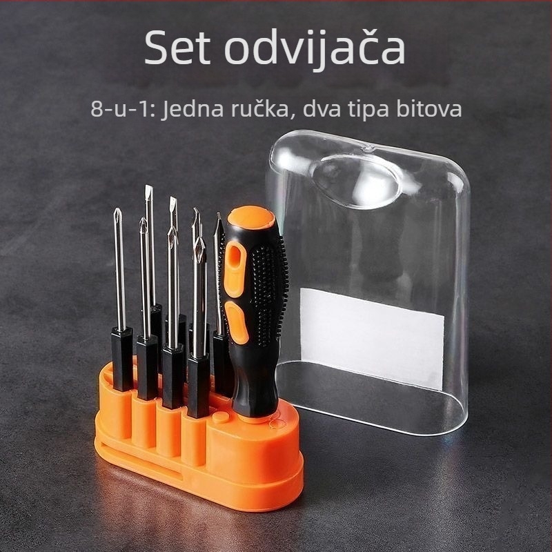 Set odvijača - 8-u-1 višefunkcionalni alat, magnetski, izolirani, ugljikovo čelik