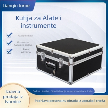 Lianqin Kutija za alate od aluminijske legure – prenosna, višestruka kutija za alate i instrumente