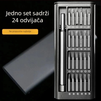 Set odvijača s posebnim oblikom za mobitele, satove i prijenosna računala – krom-vanadij čelik, 16-u-1 univerzalnih bitova, višenamjenski alat za telekomunikacijsko održavanje