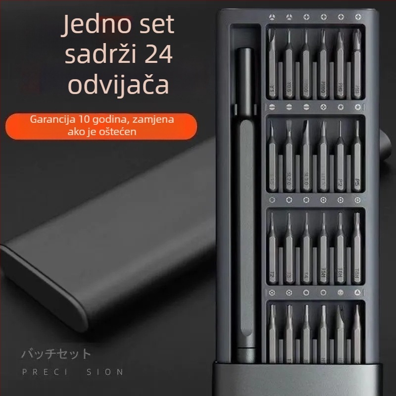 Set odvijača s posebnim oblikom za mobitele, satove i prijenosna računala – krom-vanadij čelik, 16-u-1 univerzalnih bitova, višenamjenski alat za telekomunikacijsko održavanje