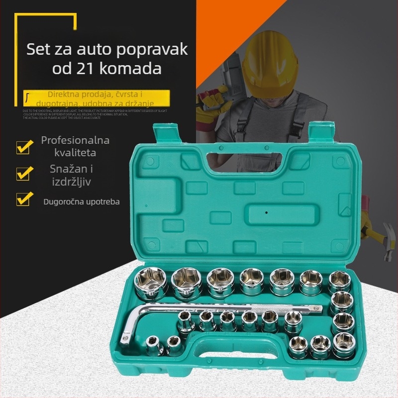 Set alata za popravak automobila, 21 dijelova, krom-vanadijeva čelična (Ze Yulai, 2,4 kg)