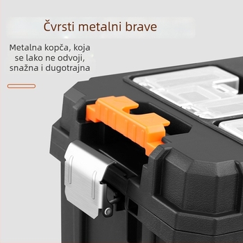 Qingwei Kolica kutija alata – Slojeviti dizajn, Višestruko spremanje alata, Kutija za alat i popravke, Električarski sanduk
