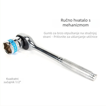 Set alata za popravak automobila sa socket wrench i ratchet – višenamjenski alatni komplet ZHCY; Materijal: Drugi; Opseg primjene: Opsežno; Scenariji primjene: Popravci strojeva.