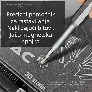 Sheng bangrong All-in-One set odvijača za popravak računala, 24 dijela, karbonska čelika