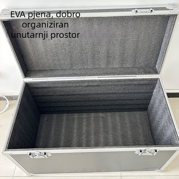 Kutija za alate od aluminijske legure s ABS pločom, prilagodljiva, zapremnine 10 L, aluminijski okvir, nosivost 0,6