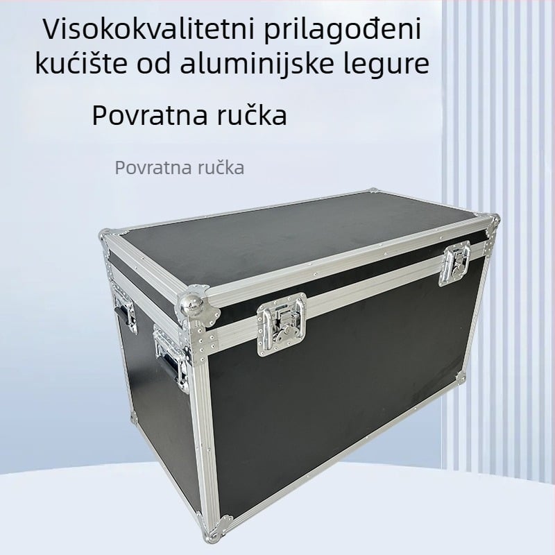 Kutija za alate od aluminijske legure s ABS pločom, prilagodljiva, zapremnine 10 L, aluminijski okvir, nosivost 0,6