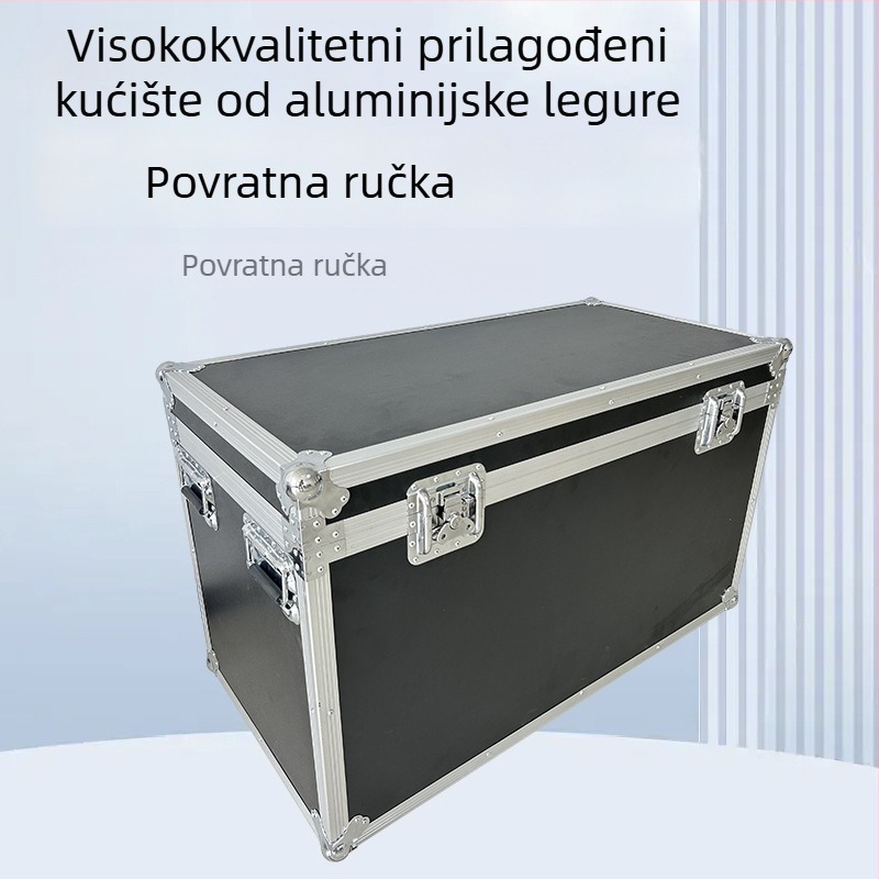 Kutija za alate od aluminijske legure s ABS pločom, prilagodljiva, zapremnine 10 L, aluminijski okvir, nosivost 0,6