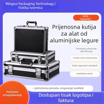Veliki aluminijski kovčeg za alate s ključem, za instrumente i opremu