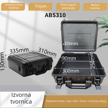 Shun zhuo Čvrsta ABS plastična kutija za alat, vodootporna, nosivost 50 kg, unutarnja podstava od pjene i EVA, prijenosna kutija za skladištenje