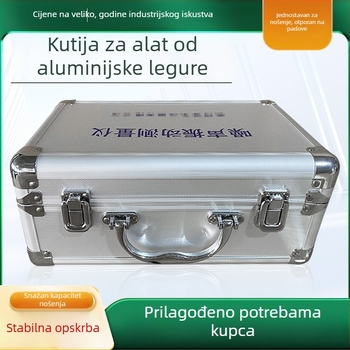 Kutija za alate od aluminijske legure otporna na udarce, prijenosna kutija za alate i instrumente s kombinacijskim zaključavanjem