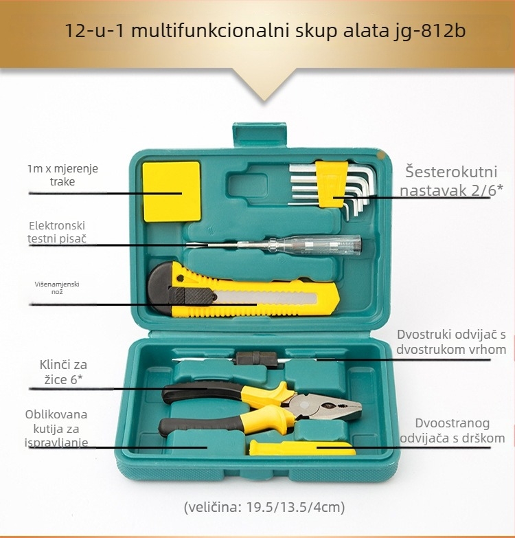 Specialized kućni set alata — 12 komada, Marsteel, šesterokutni ključevi, odvijači i kliješta
