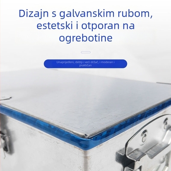Flight case za alate i skladištenje sa zaključavanjem, galvanizirana čelična kutija
