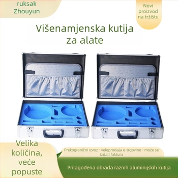 Aluminijska kutija za alate s višefunkcionalnom pohranom: kutija za instrumente i medicinska kutija