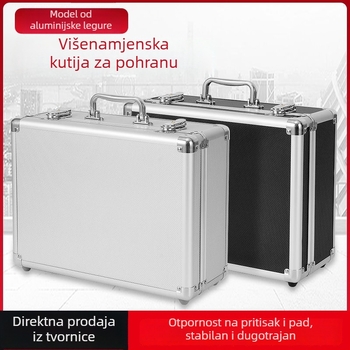 Kutija za alate od aluminijske legure za precizne instrumente, kutija za požarnu nuždu, mala sigurnosna kutija, kapacitet 10 L