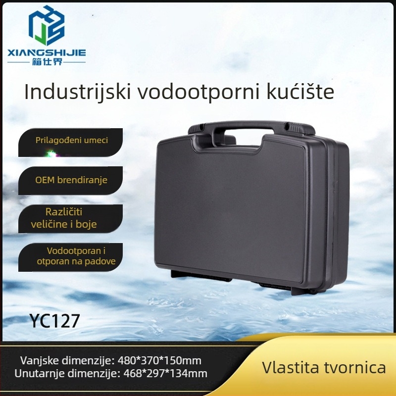 Plastična prijenosna kutija za alate – otporna na udarce za alate, električne instrumente i fotografsko opremu (Nosivost: 50)