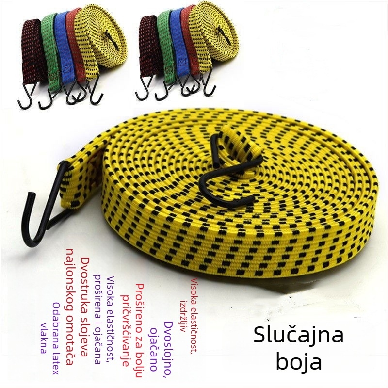 Univerzalna elastična traka za vozila, otporna na habanje debeli gumeni kabel, nosivost 10 kg