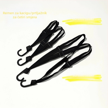 Elastična užad za motocikl, najlon, duljina 60–90 cm, promjer 1 mm