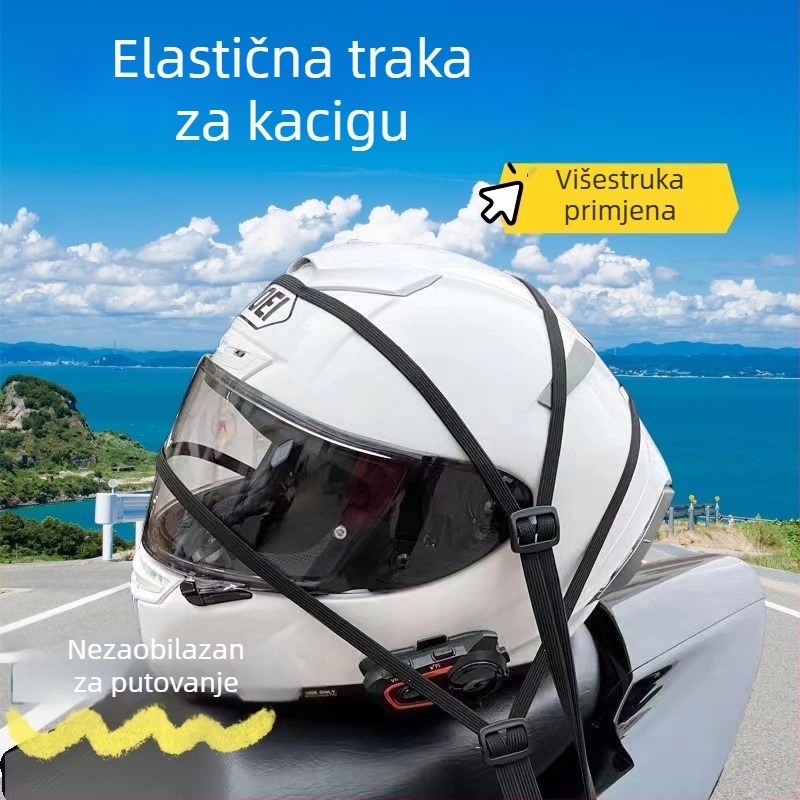 Elastična užad za motocikl, najlon, duljina 60–90 cm, promjer 1 mm