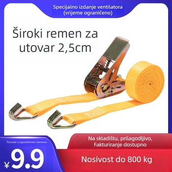 Poliester pojas za vezivanje s napinjačem, nosivost 1000 kg, čvrstoća kidanja 800-1000 kg, SGS i CCS certifikati