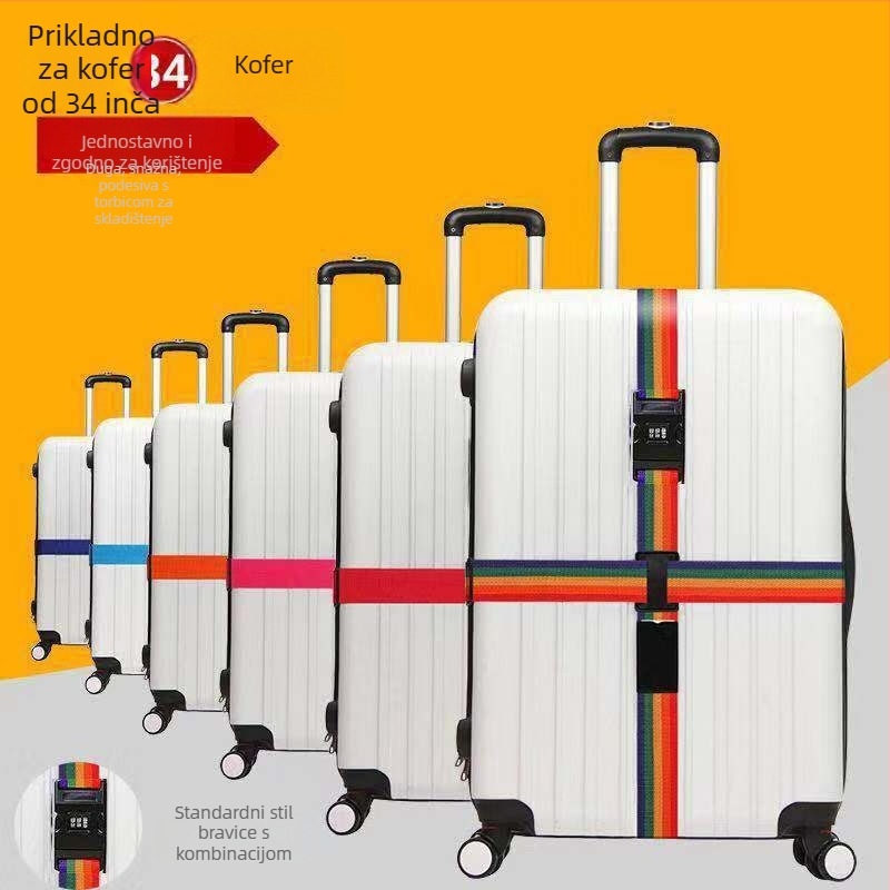 Jedinstveni kaiš za kofer s križnim remenima - Pribor za prtljagu; Marka: Unique; Materijal: Drugo; Kategorija: Pribor za prtljagu