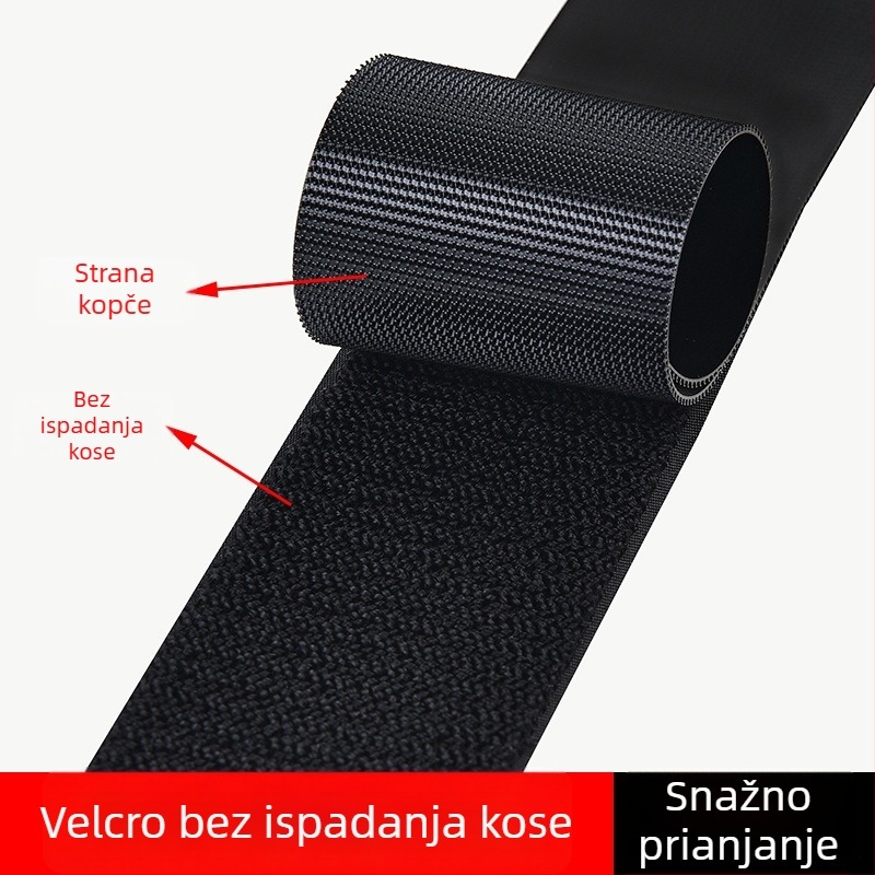 Velcro za odjeću – injekcijski kuka Velcro, materijal 60% najlon, 40% poliester, najlonska Velcro smjesa, primjena: obuća, ruksaci, automobili, proizvodi za djecu, kabeli, remeni