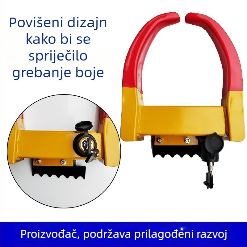 Zaključavanje automobilskih guma - model 7994, materijal: čelik-plastika, cilindar: legura, kompatibilan s automobilom
