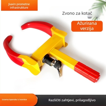 Univerzalni sigurnosni brava za auto gume, kućište od hladno valjanog čelika, cilindar od nehrđajućeg čelika