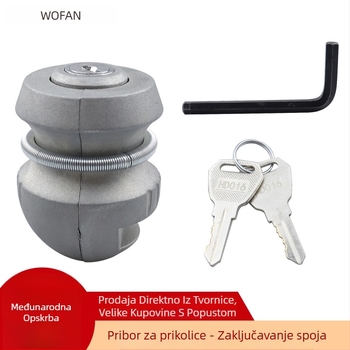 Zatvarač za prikolicu | Marka: Wofan; Materijal: cink lega + željezo; Zatvarač cilindar: cink lega + željezo; Model CP-3167; Pogodno za sve vrste vozila i karavana
