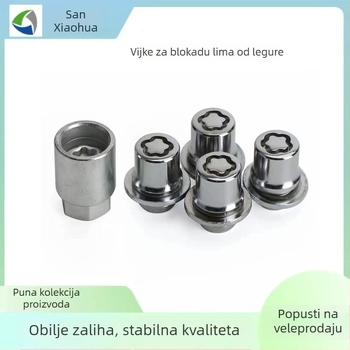 Set zaključnih matica za aluminijske felge Toyota (Model 00276-00900; Tip: zaključavanje kotača; Opseg primjene: automobil)