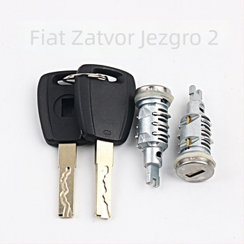 Anweijia Fiat vratni cilindar – komplet od 2 cilindara i 2 ključa; materijal: cinkova legura; model: Lock cylinder; kompatibilan s Fiat