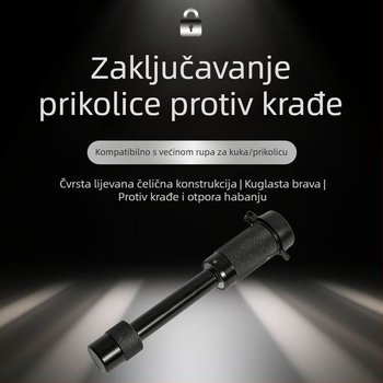 Zamka za vuču automobila – univerzalna, metalna, Plum Blossom cilindar