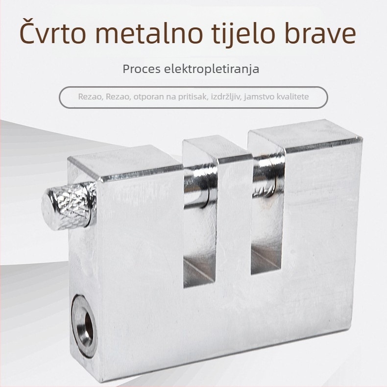 Auto zaštitna ključavnica s nožnim cilindrom, čelična konstrukcija, 8 rupa prilagodba, model Clutch lock