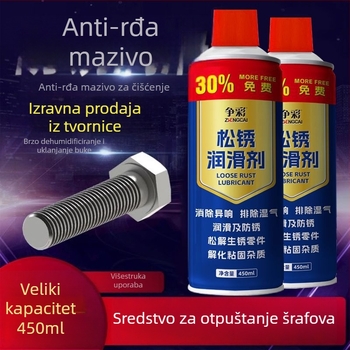 Lubrikant za uklanjanje hrđe i sprej protiv hrđe za brave na automobilu i vijke – višenamjenski, formulacija na bazi konzervansa • rok trajanja 3 godine • ISO 9001