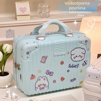 Kozmetički kovčeg za makeup, prijenosni, Instagram stilom inspiriran, ABS+PC, zatvarač, zaključavanje lozinkom, vodootporan