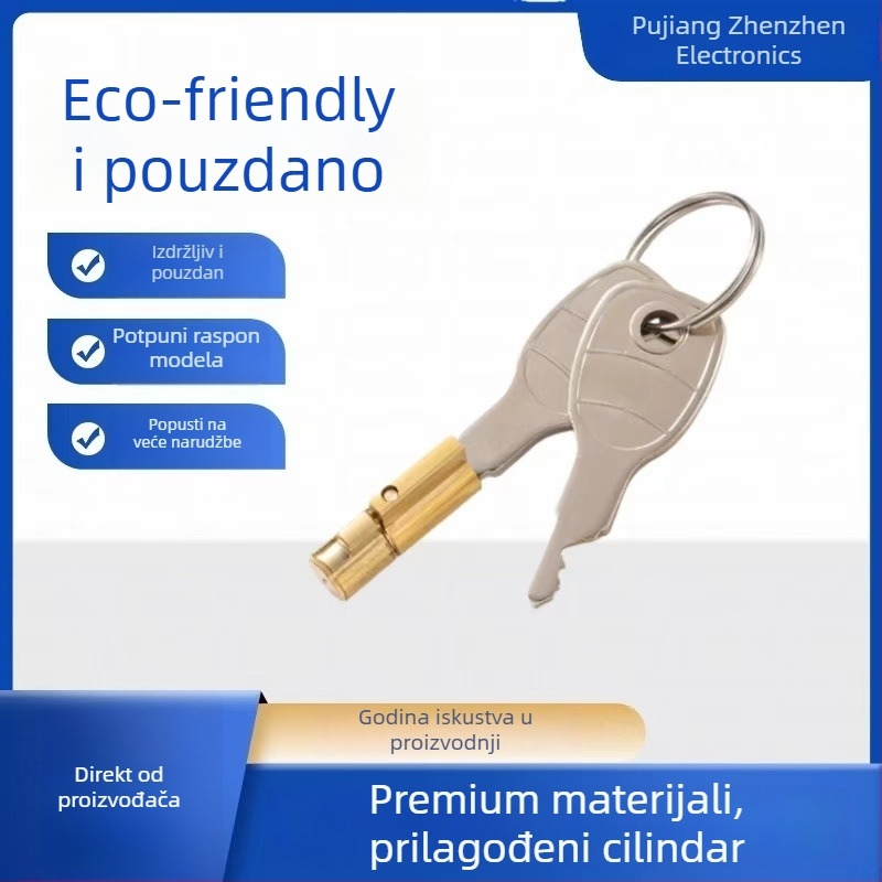 Industrijski cilindar za zaključavanje, od čistog bakra, XS1013, Double Tiger, za prikolice, garaže i industrijska zaključavanja, ovlaštena privatna marka