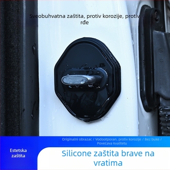 Silikonski poklopac za zaštitu brave automobijskih vrata s ljepilnom ugradnjom za unutarnji panel upravljanja vratima