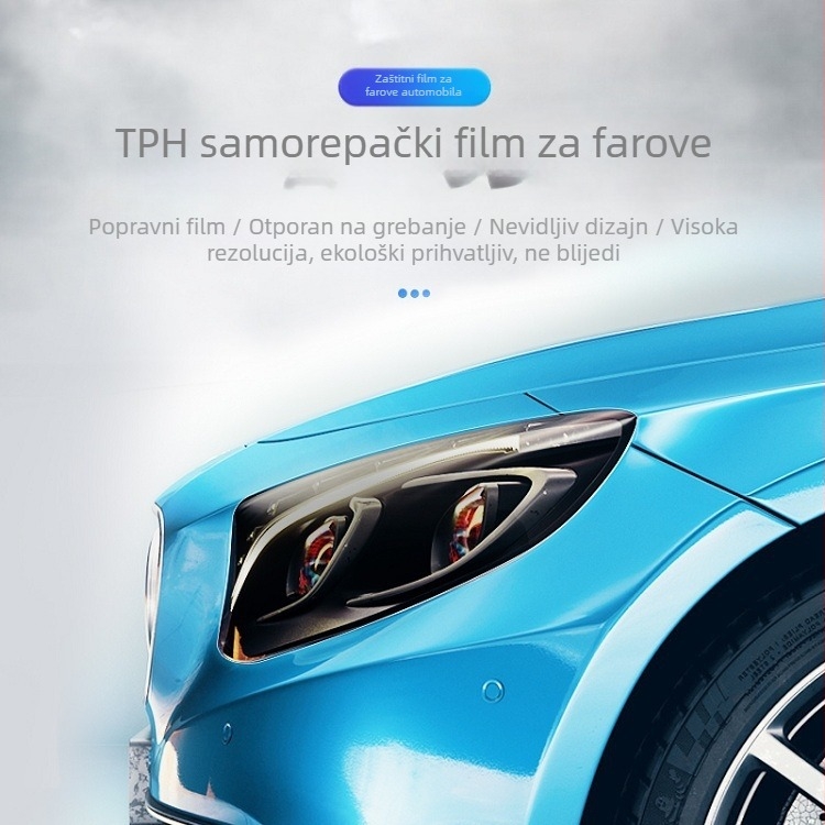 TPH film za svjetla, Real Figure uzor, Adhezija 0,5, Materijal: TPH