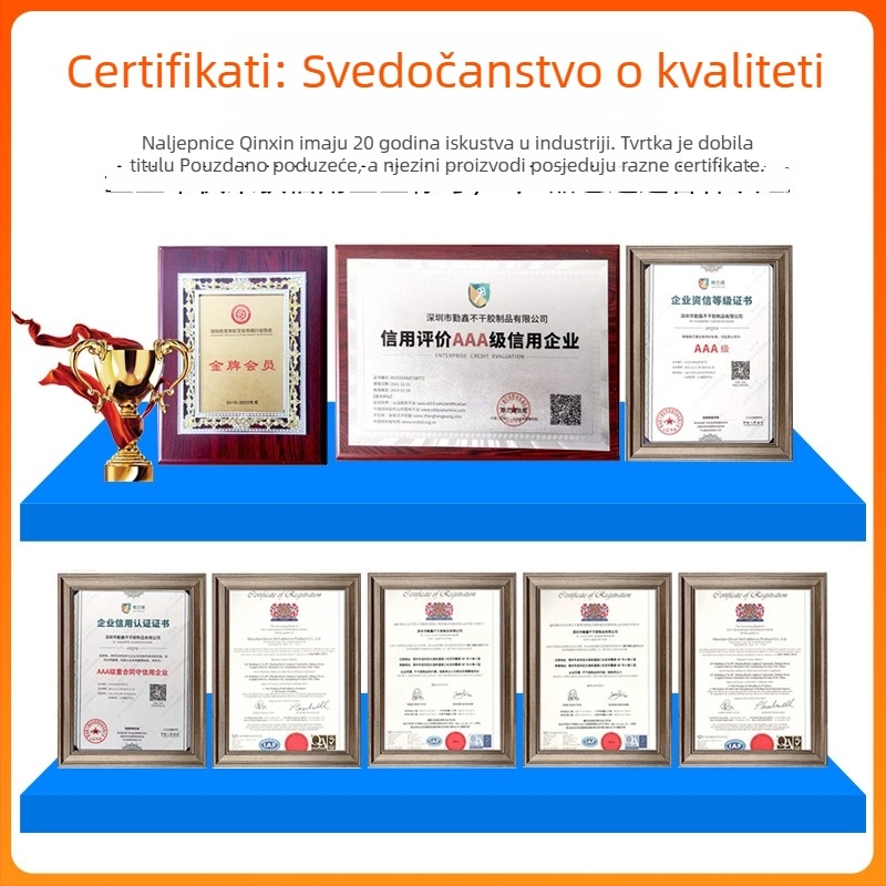 Qinxin PET zaštitni film za zaslon automobila, trostruko otisnuto tiskano, otporno na prašinu i ogrebotine